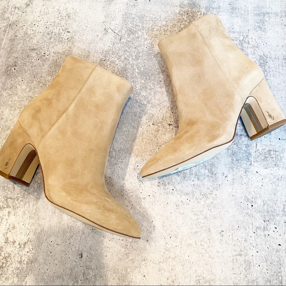 New Sam Edelman Suede Hilty Booties - Picture 2 of 3